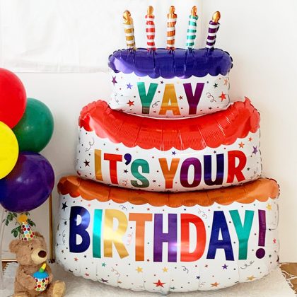 Three Layer Cake Large Birthday Balloon Birthday Party Decoration